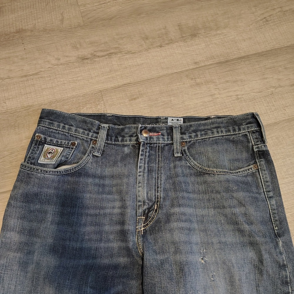Cinch Mens Blue Denim Jeans MB92834 019 Medium Wash Straight Leg 35x36 - Picture 3 of 10